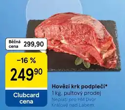 Tesco Hovězí krk podplečí nabídka