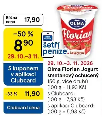 Olma Florian jogurt smetanový ochucený