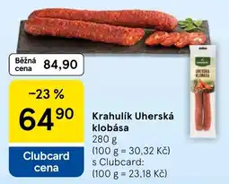 Tesco Krahlulík uherská klobása nabídka