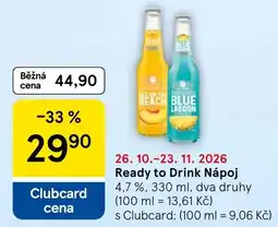 Tesco Blue Beach nabídka