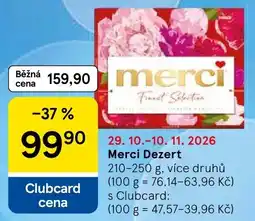 Tesco Merci Dezert nabídka
