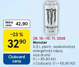Tesco Monster nabídka