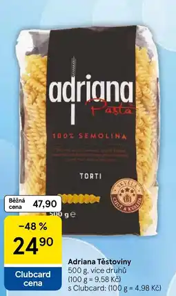 Tesco Adriana Těstoviny nabídka