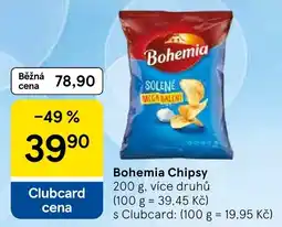 Tesco Bohemia chipsy nabídka