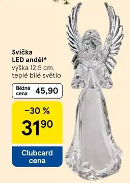 Tesco Svíčka LED anděl nabídka
