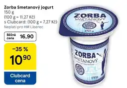 Tesco Zorba smetanový jogurt nabídka