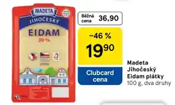 Tesco Madeta Jihočeský Eidam plátky nabídka