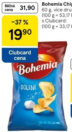 Tesco Bohemia chips solené nabídka