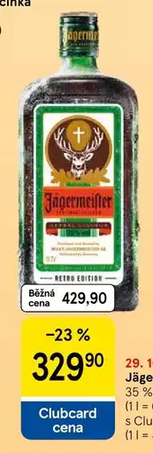 Tesco Jägermeister nabídka