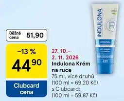 Tesco Indulona Krém na ruce nabídka