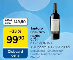Tesco Santoro Primitivo Puglia nabídka