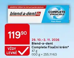 Tesco Blend-a-dent Complete Fixační krém nabídka