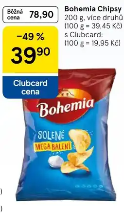 Tesco Bohemia chipsy nabídka