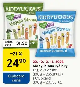 Tesco Kiddylicious Tyčinky nabídka