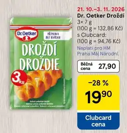 Tesco Dr.Oetker Droždí Droždie nabídka