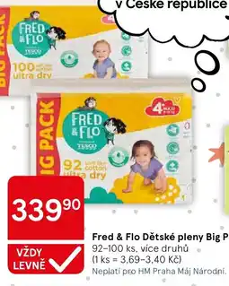 Tesco Fred & Flo Dětské pleny Big Pack nabídka