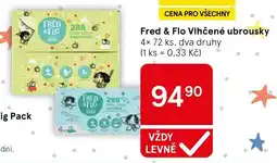 Tesco Fred & Flo Vlhčené ubrousky nabídka
