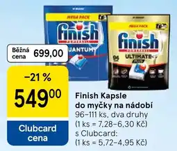 Tesco Finish kapsle do myčky na nádobí nabídka