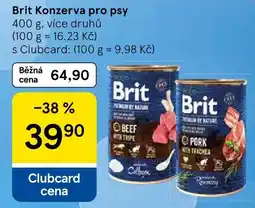 Tesco Brit konzerva pro psy nabídka