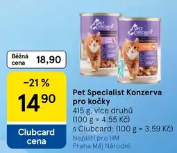 Tesco Pet Specialist Konzerva pro kočky nabídka