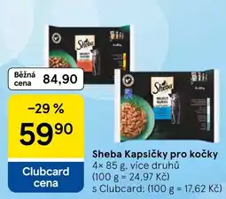 Tesco Sheba Kapsičky pro kočky nabídka
