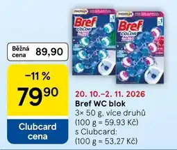 Tesco Bref WC blok nabídka