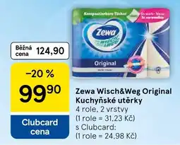 Tesco Zewa Wisch&Weg Original Kuchyňské utěrky nabídka