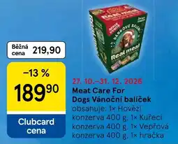 Tesco Meat Care For Dogs Vánoční balíček nabídka