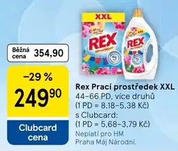 Tesco Rex prací prostředek XXL nabídka