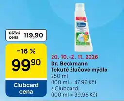 Tesco Dr. Beckmann tekuté žlučové mýdlo nabídka
