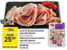 Tesco Le & Co Šunka Zvonačka nabídka