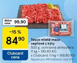 Tesco Tesco mleté maso vepřové z kýt nabídka