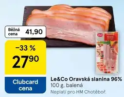 Tesco Le&Co Orawská slanina 96% nabídka
