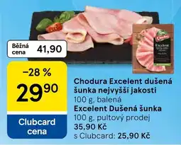 Tesco Chodura Excelent dušená šunka nabídka