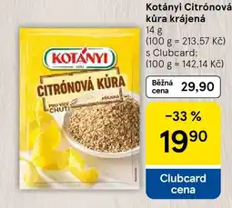 Tesco Kotányi citrónová kůra nabídka