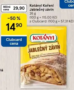 Tesco Kotányi jablčný závin nabídka