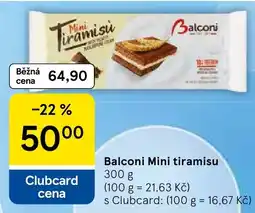 Tesco Balconi mini tiramisu nabídka
