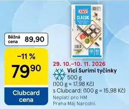 Tesco Vici Surimi tyčinky nabídka