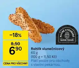 Tesco Rohlik slunečnicový nabídka