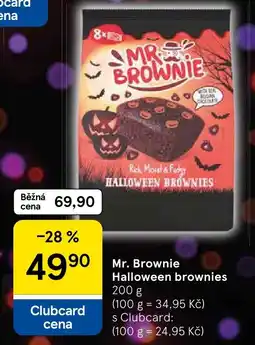 Tesco Mr. Brownie halloween brownies nabídka