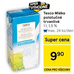 Tesco Tesco mléko polotučné trvanlivé nabídka