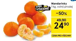 Tesco Mandarinky nabídka