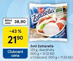 Tesco Zott Zottarella nabídka