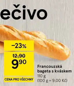 Tesco Francouzská bageta s kváskem nabídka
