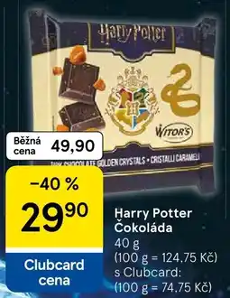 Tesco Witor's Harry Potter Čokoláda nabídka
