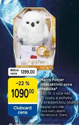 Tesco Harry Potter interaktivní sova hedvika nabídka