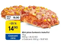 Tesco Mini pizza šunková s kukuřicí nabídka