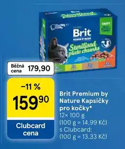 Tesco Brit Premium by Nature Kapsičky pro kočky nabídka
