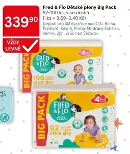 Tesco Fred & Flo Dětské pleny nabídka