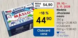 Tesco Madeta jihočeske maslo nabídka
